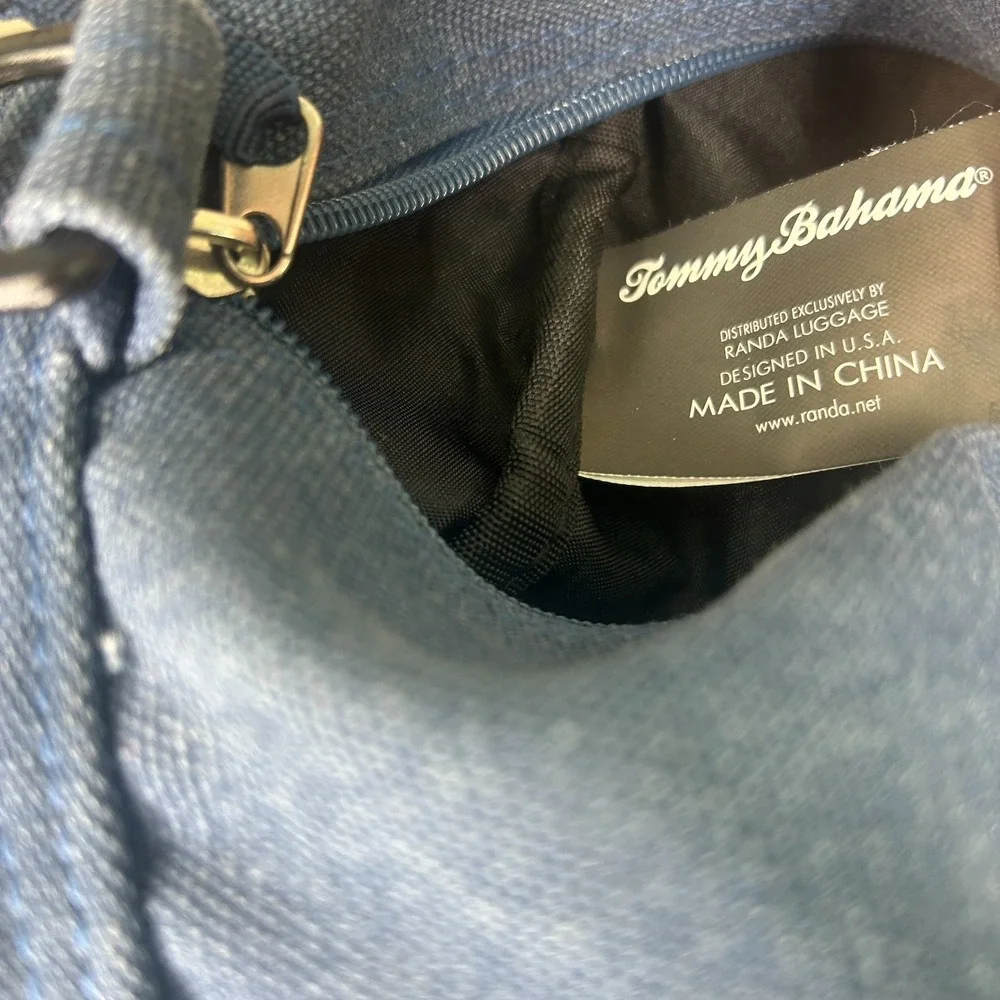 Tommy Bahama Canvas Duffle Relax Patch Coastal Nautical Travel Resort